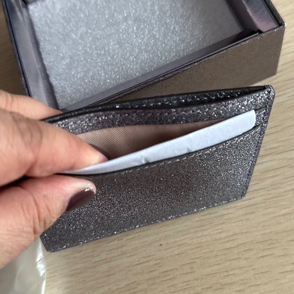 Kate Spade New York Small Glitter Slim Card Holder - Picture 4 of 6